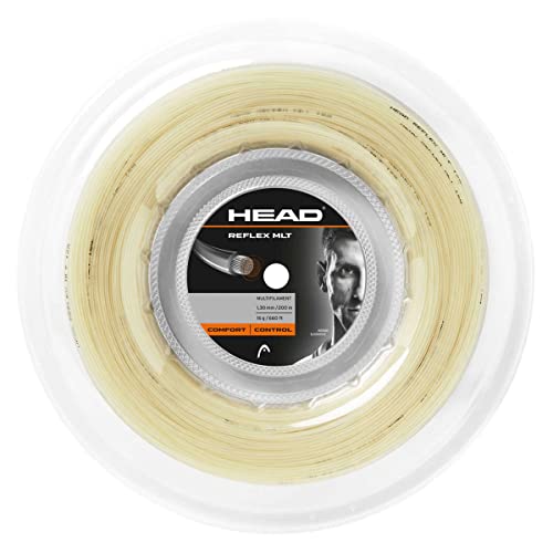 HEAD Unisex-Erwachsene Reflex MLT Rolle Tennis-Saite, Natural, 16 von HEAD