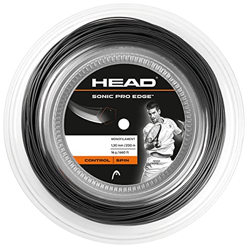 HEAD Unisex-Erwachsene Sonic Pro Edge Rolle Tennis-Saite, Anthracite, 17 von HEAD