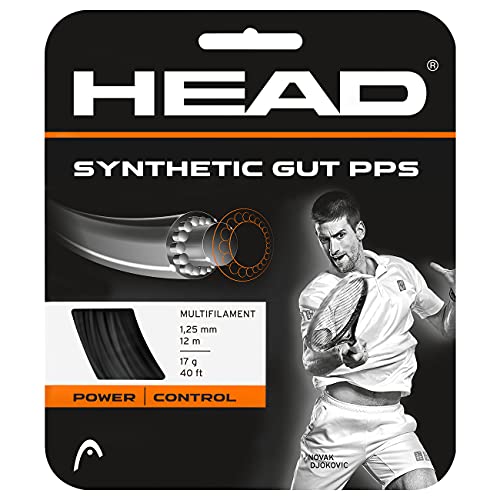 HEAD Unisex-Erwachsene Synthetic Gut PPS Set Tennis-Saite, Schwarz, 17 von HEAD