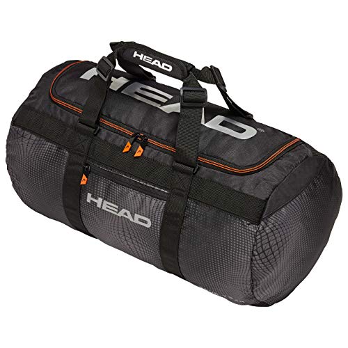 HEAD Unisex – Erwachsene Tour Team Club Bag Tennistasche, Black/Silver, Einheitsgröße von HEAD