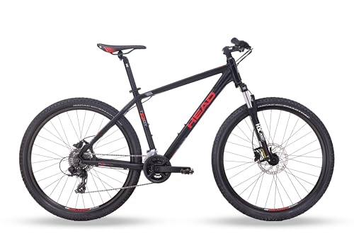 HEAD Unisex – Erwachsene Troy 2.0 Mountainbike, matt schwarz/rot, 41 von HEAD