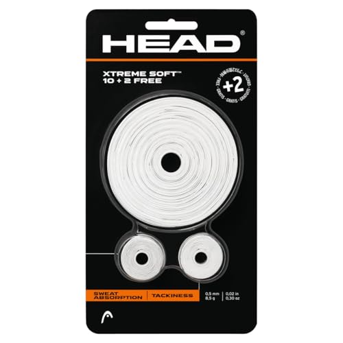 HEAD Unisex-Erwachsene Xtremesoft 10+2 Griffband, weiß, Einheitsgröße von HEAD