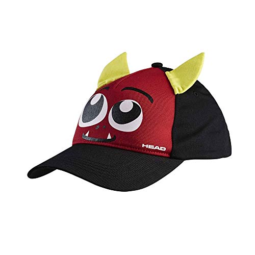 HEAD Unisex Jugend Kids Cap Monster Tennis, schwarz/rot, Einheitsgröße von HEAD