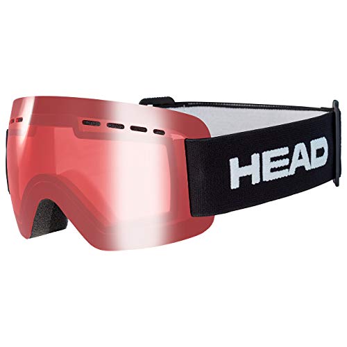HEAD SOLAR JR Ski- und Snowboardbrille für Kinder & Jugendliche, Youth, Red von HEAD