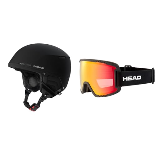 HEAD Unisex Skihelm & Skibrille Set: COMPACT Evo Helm + CONTEX Brille von HEAD