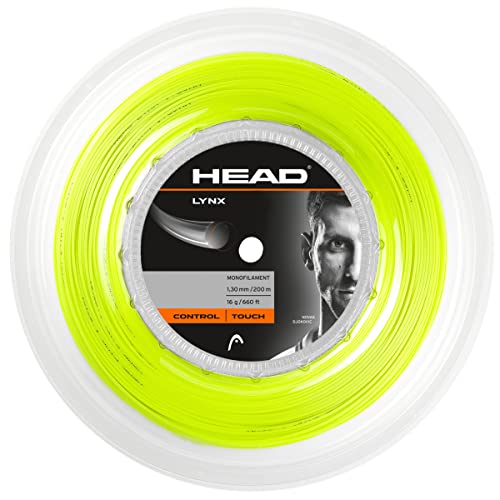 HEAD Unisex-Erwachsene Lynx Rolle Tennis-Saite, Yellow, 18 von HEAD