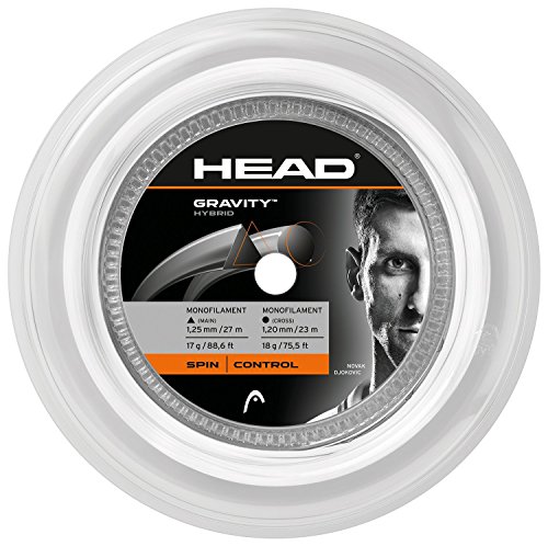HEAD Unisex – Erwachsene Gravity Tennis-Saite, weiß, 5.5 m von HEAD
