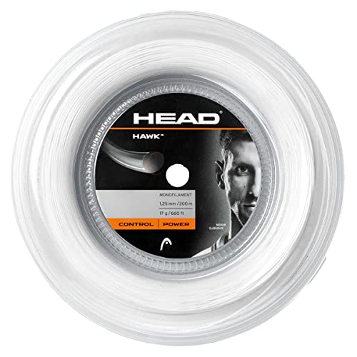 Head Unisex Hawk Rolle 200 Tennis Saite, Weiß, 16 UK von HEAD