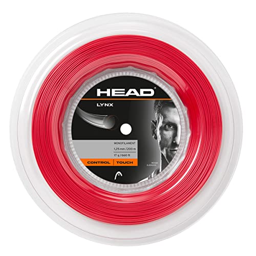 HEAD Unisex-Erwachsene Lynx Rolle Tennis-Saite, red, 17 von HEAD