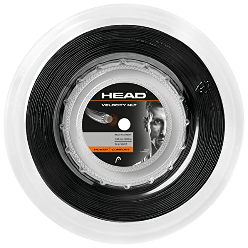 HEAD Unisex-Erwachsene Velocity MLT Rolle Tennis-Saite, Black, 17 von HEAD