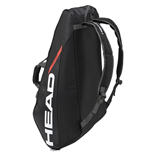 HEAD Unisex – Erwachsene Tour Racquet Bag L Tennistasche, schwarz/orange, 9R von HEAD