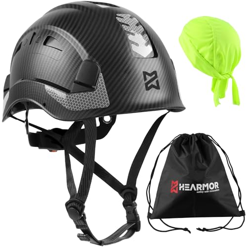 HEARMOR Höhenarbeiten Industriehelm Erwachsene Bauhelm ABS Schutzhelm Zertifizierung EN12492 Bestanden EN397 Stoßdämpfung und Eindringfestigkeit Test Bauarbeiterhelm Sicherheitshelm von HEARMOR