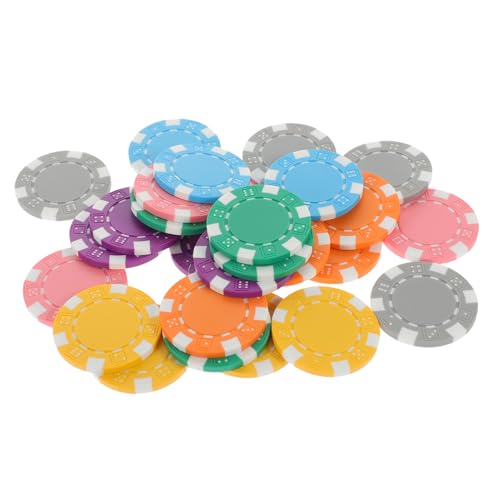 HEASOME 28 Stück Schachchips Spielmünzen Zählchips Kunststoffchips Pokerchips Golfballmarker Pokerspielchips Pokerspielmarken Kreative Kunststoffmarken Chips Spielzeug von HEASOME