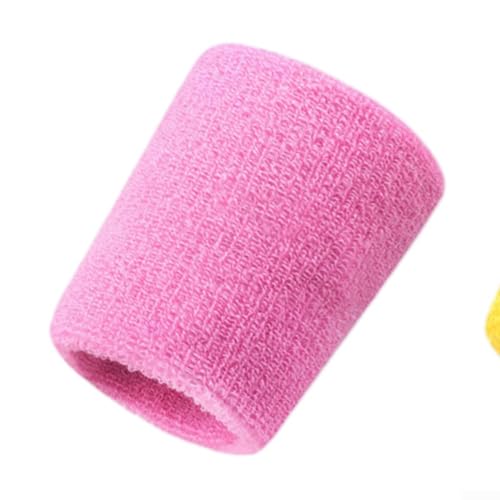 Basketball-Armband, Badminton-Handgelenkstütze, schweißabsorbierend, Polyesterfaser und Spandex (Rosa) von HEBEOT