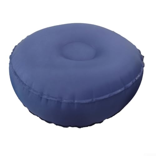 HEBEOT Balance Aufblasbares Yoga-Kissen, Fußstützenkissen, tragbares Yoga-Fußstützenkissen, ausgleichendes Fußstützenkissen für Yoga, Reisen, Fitness, 42 x 42 x 15 cm (dunkelblau) von HEBEOT
