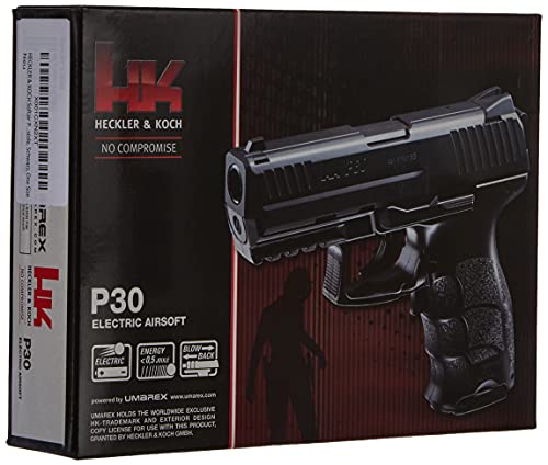 HECKLER & KOCH Softair P30 Electric mit Maximum 0.5 Joule Airsoft Pistole, Schwarz, One Size von Umarex