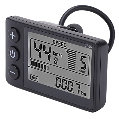 HEEPDD LCD Display Meter S866 Electric Bike LCD Display Electric Bike LCD Display Display 24V 36V 48V LCD Display Electric S866 LCD Display Meter 24V 36V 48V Control Panel with von HEEPDD