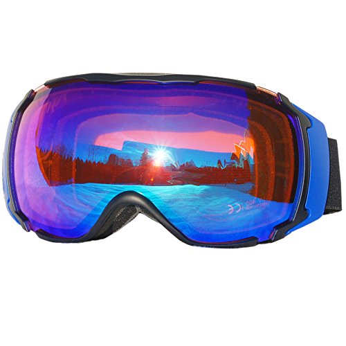 HEEZY Skibrille Snowboardbrille Hightech Ski Snowboard Brille Antifog doppelte Scheibe von HEEZY