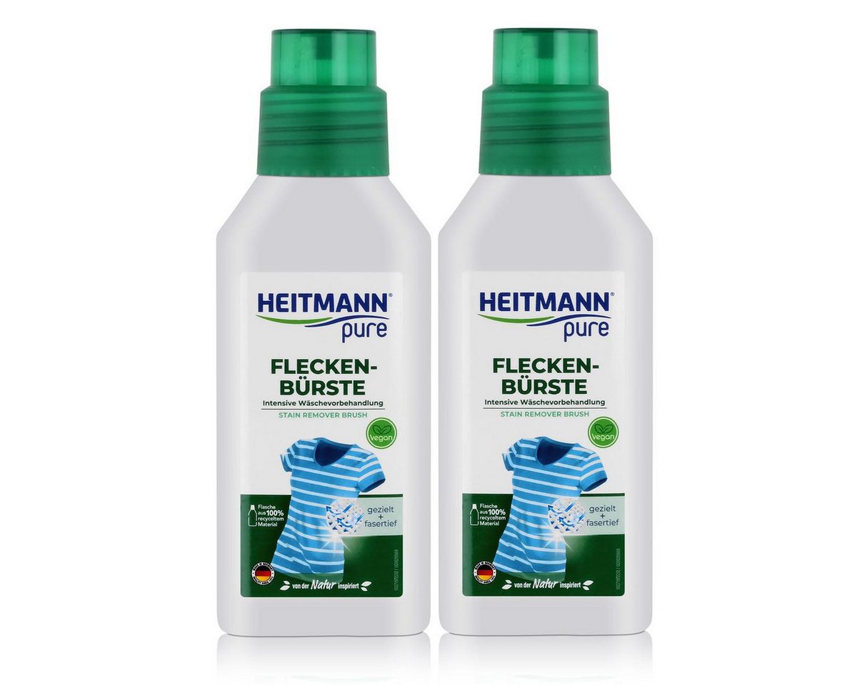 HEITMANN Heitmann pure Fleckenbürste 250ml - Intensive Wäschevorbehandlung (2er Fleckentferner von HEITMANN