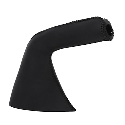 Auto-Handbremshülle, echtes Leder, Handbremsgriff-Abdeckung, Auto-Griff-Hülsenschutz, Auto-Dekoration (schwarz) Für Mazda 3 2011 von HEJIAL