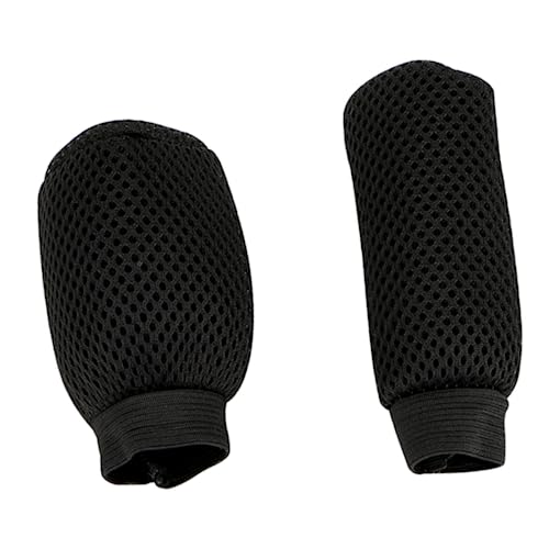 Car-styling 2 Stück/Set Auto-Handbremsgriffe Handbrems-Abdeckungshülse Universal Anti-Rutsch-Handbrems-Schaltknauf-Abdeckung (schwarz) Passend für die meisten Automodelle von HEJIAL