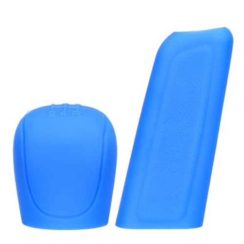 Super verschleißfeste Schaltknauf-Ärmel aus Silikonmaterial, Handbremsgriff-Ärmel, Handbremsgriff-Abdeckungsset (blau) Passend für die meisten Automodelle von HEJIAL