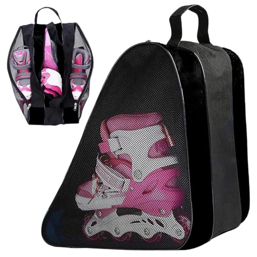 HEKARBAMILL Roller Skate -Bag Atmungsfreie Heavy -Duty -EIS -Skate -Bag Oxford Stoff Figur Skate Bag 15.4x7.9x15 Zoll Skate Bag Sporting Supplies von HEKARBAMILL