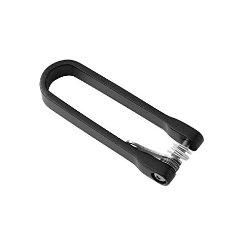 Neuer Schlüsselhalter Clip Ordner Taschenwerkzeug U-Style Aluminium Smart Schlüsselbund Tasche Haushälterin Tragen Metall Aluminium Schlüssel Organizer (Black) von HELLOYOUNG