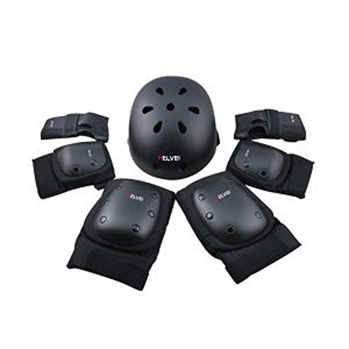 Helvei Unisex-Sicherheitsausrüstung Helm und Körperschutz – Schwarz von Helvei