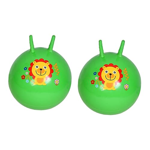 HEMOTON 2 Stück Kinder Übungsball Springender Spielzeugball Fitnessball Springender Springender Ball Aufblasbarer Ball Sprungball von HEMOTON