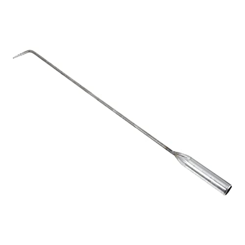 HEMOTON Metall Feuerpoker Feuerstelle Kaminbesteck Robustes Outdoor und Indoor Feuerwerkzeug Camping Schürhaken mit Griff Langlebig Flexibel für Grill und von HEMOTON