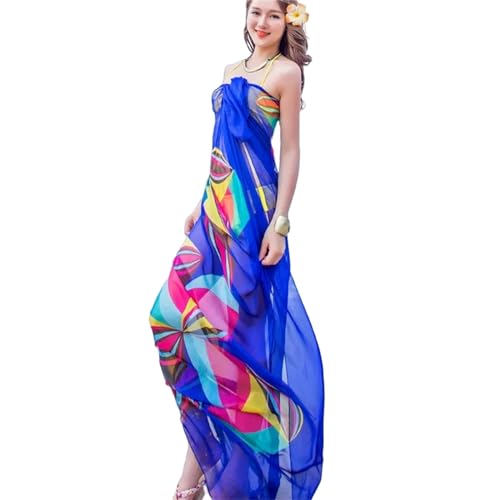 HENGIN Strandtuch Sommer Frauen Strand Sarongs Schals Design Bikini Kleider Vertuschen-Blau von HENGIN
