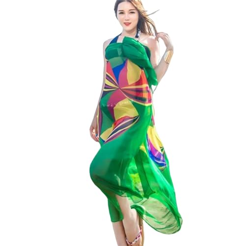 HENGIN Strandtuch Sommer Frauen Strand Sarongs Schals Design Bikini Kleider Vertuschen-Grün von HENGIN