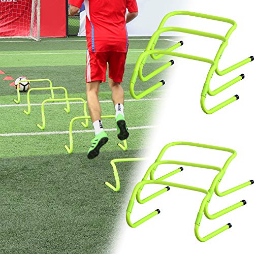 HENGMEI Koordinationshürden 6er Set Fußball Verstellbare Trainingshürden Hürdenlauf Fußball Speed/Agility Training von HENGMEI