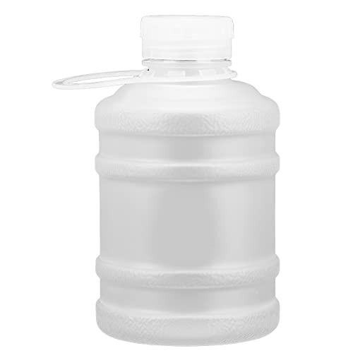 HERCHR 650 Ml Wasserflasche Mit Griff, Tragbare Kunststoff-Wasserflaschen Für Erwachsene, BPA-freie Wasserflasche, Wiederverwendbar, Für Outdoor-Wander-Fitness(Weiß) von HERCHR