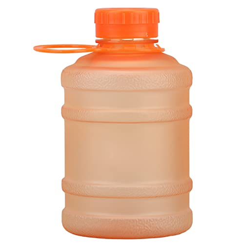HERCHR 650 Ml Wasserflasche Mit Griff, Tragbare Kunststoff-Wasserflaschen Für Erwachsene, BPA-freie Wasserflasche, Wiederverwendbar, Für Outdoor-Wander-Fitness(orange) von HERCHR