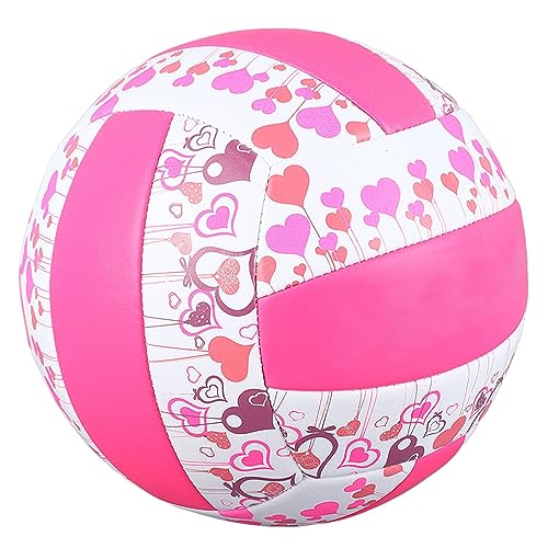 HERCHR Offizieller Beachvolleyball-Trainingsball, Größe 5, Weicher Volleyball-Sandsport-PU-Ball Für Drinnen, Draußen, Für Anfänger, Teenager, Erwachsene von HERCHR