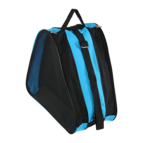 HERCHR Sport-Rucksack, 3-lagiger Nylon-Rollschuh-Rucksack, Einzelschultertasche, Freizeit-Sport-Rucksack, Ausrüstung Für Quad-Skates, Inlineskates(Blau) von HERCHR