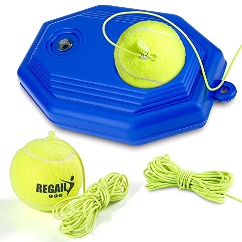 HERCHR Tennis Trainer Basis, Tennis Trainer Ball Rebounder, Tragbare Tennisausrüstung Selbstübung Für Jedes Tennistraining von HERCHR