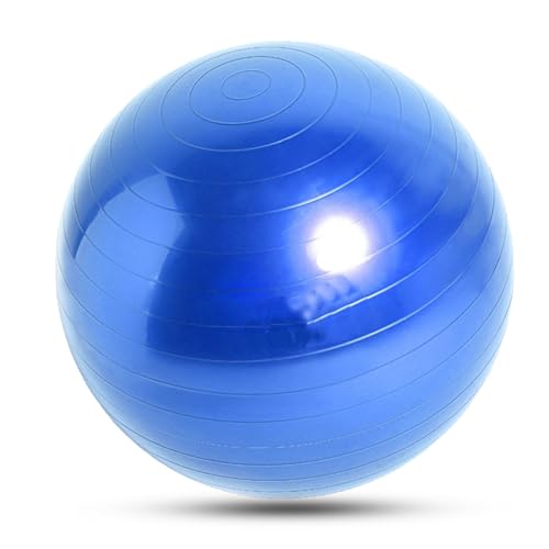 Yoga-Ball, 75 cm Durchmesser, Yoga-Ball, 600 Kg Tragfähigkeit, Robuster PVC-Übungsball, Verdickt, Explosionsgeschützt, Mit Pumpe Für Gymnastik, Yoga, Fitness von HERCHR