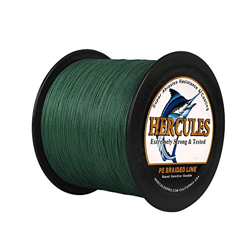 HERCULES Super Cast 100m - 2000m 109-2196 Yards Geflochtene Angelschnur 6lb - 100lb Test für Salzwasser Süßwasser PE Geflecht Fischdraht Superline 4 Stränge von HERCULES