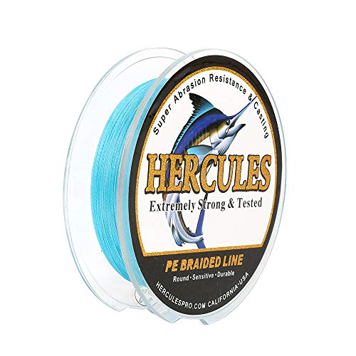 Hercules Super Cast 100m - 2000m 109-2196 Yards Geflochtene Angelschnur 6lb - 100lb Test für Salzwasser Süßwasser PE Geflecht Fischdraht Superline 4 Stränge von HERCULES