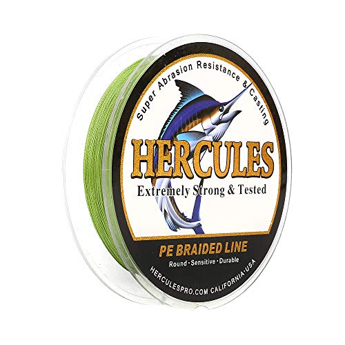 Hercules Super Cast 100m - 2000m 109-2196 Yards Geflochtene Angelschnur 6lb - 100lb Test für Salzwasser Süßwasser PE Geflecht Fischdraht Superline 4 Stränge von HERCULES