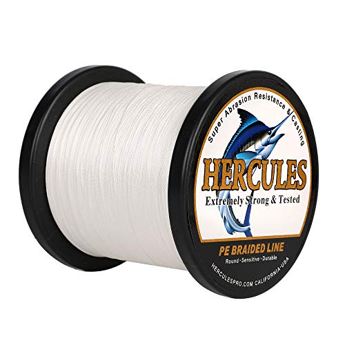 Hercules Super Cast 100m - 2000m 109-2196 Yards Geflochtene Angelschnur 6lb - 100lb Test für Salzwasser Süßwasser PE Geflecht Fischdraht Superline 4 Stränge von HERCULES