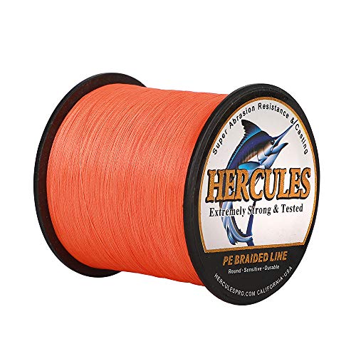 Hercules Super Cast 100m - 2000m 109-2196 Yards Geflochtene Angelschnur 6lb - 100lb Test für Salzwasser Süßwasser PE Geflecht Fischdraht Superline 4 Stränge von HERCULES