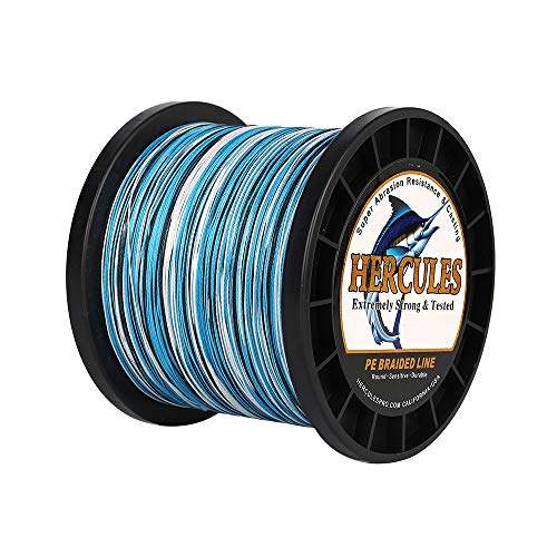Hercules Super Cast 100m - 2000m 109-2196 Yards Geflochtene Angelschnur 6lb - 100lb Test für Salzwasser Süßwasser PE Geflecht Fischdraht Superline 4 Stränge von HERCULES