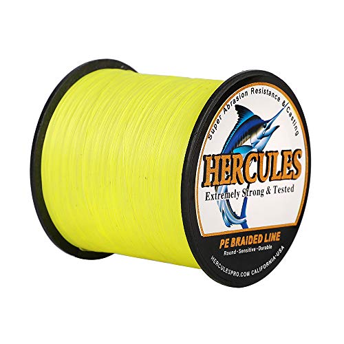 Hercules Super Cast 100m - 2000m 109-2196 Yards Geflochtene Angelschnur 6lb - 100lb Test für Salzwasser Süßwasser PE Geflecht Fischdraht Superline 4 Stränge Hercules Super Cast 100m - 2000m 109-2196 Yards Geflochtene Angelschnur 6lb - 100lb Test für Salzwasser Süßwasser PE Geflecht Fischdraht Superline 4 Stränge von HERCULES