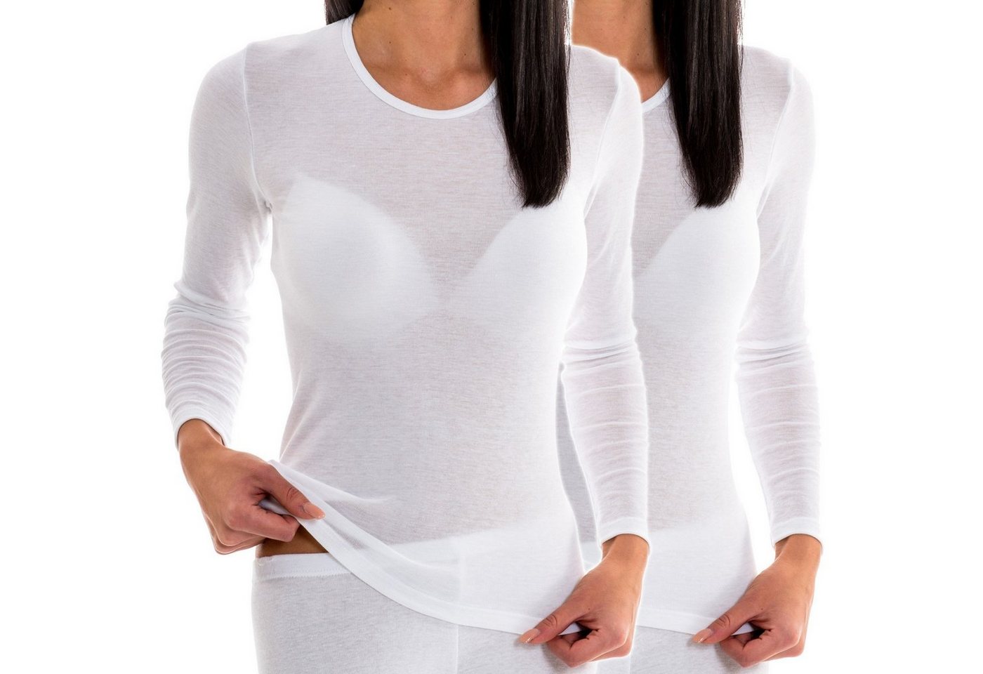 HERMKO Funktionsunterhemd 61830 2x Damen langarm Funktionsunterhemd Shirt für Sport und Freizeit von HERMKO