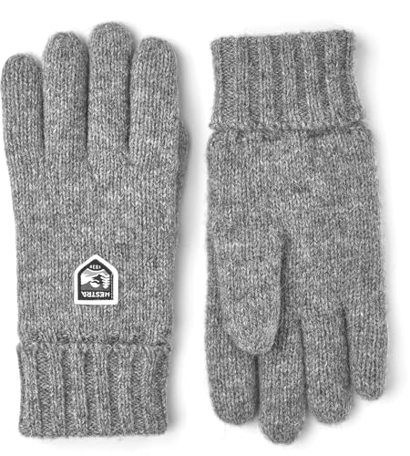 HESTRA Basic Wool Handschuhe, Grey, EU 9 von HESTRA