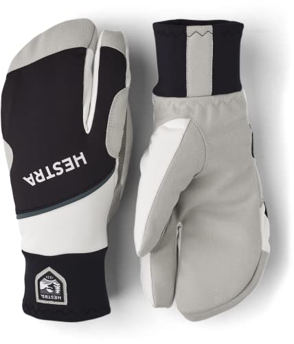 HESTRA Komfort Tracker DREI-Finger-Handschuhe, Unisex, Black/Off White von HESTRA